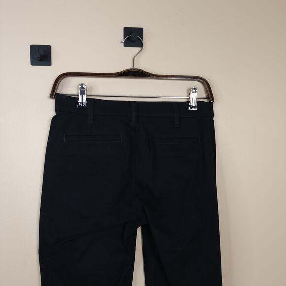 J.CREW High-rise girlfriend chino pant in Black Size 00 - Picture 6 of 10
